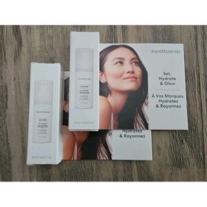 2X bareMinerals Mini Dew Mist Samples 0.33 oz each New
